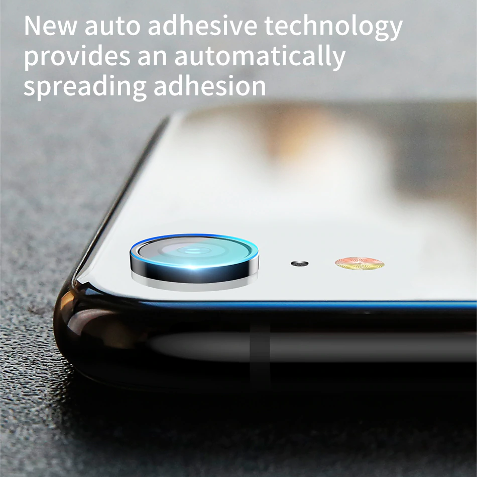 TOTU ® iPhone XR Camera Lens Glass Protector and Ring