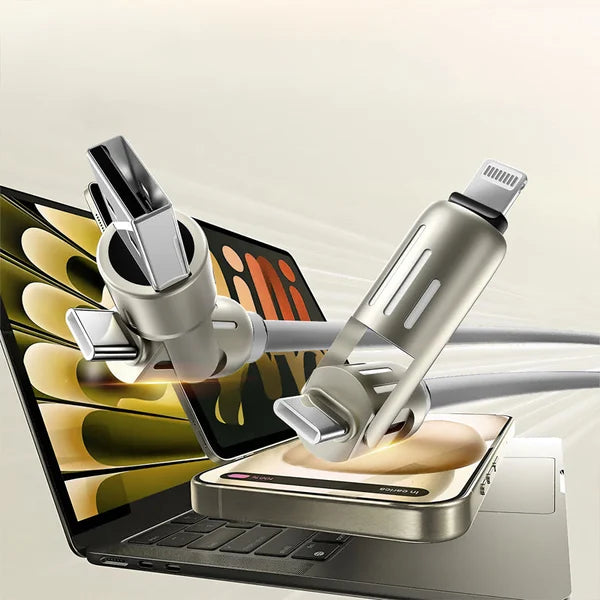 4-IN-1 RGB FAST CHARGING CABLE, Compatible with all Devices