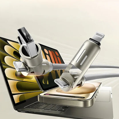 4-IN-1 RGB FAST CHARGING CABLE, Compatible with all Devices