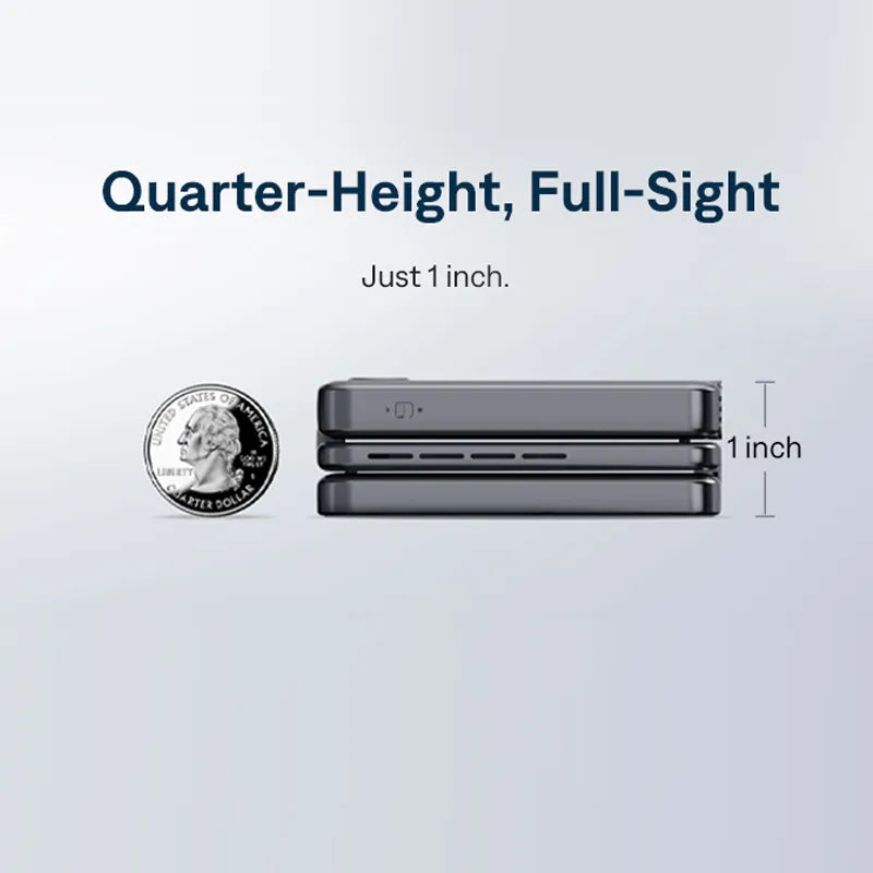 Aur-zen ZIP Tri-Fold Portable Mini Projector