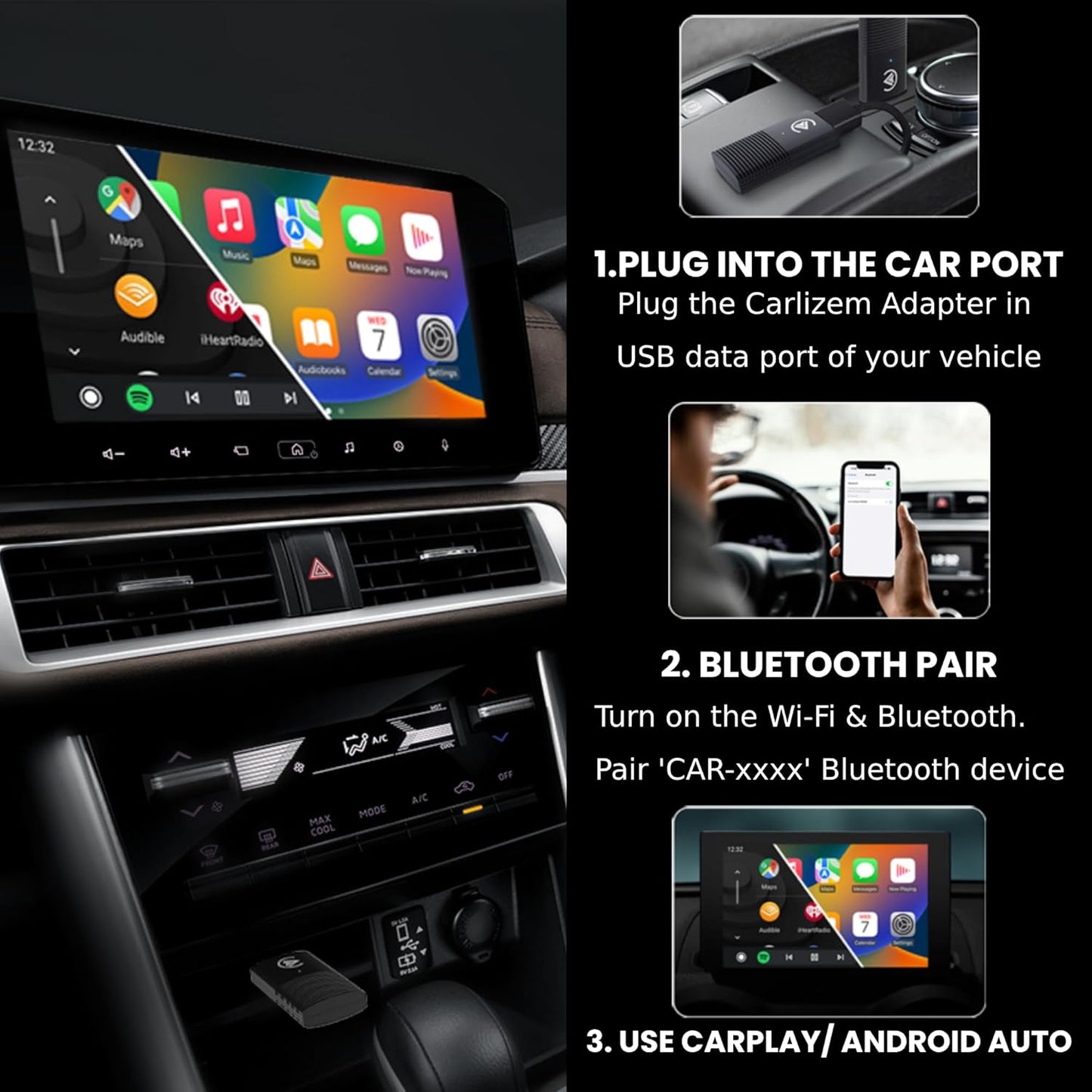 NextG | Wireless Carplay and Android Auto Adapter 2-in-1