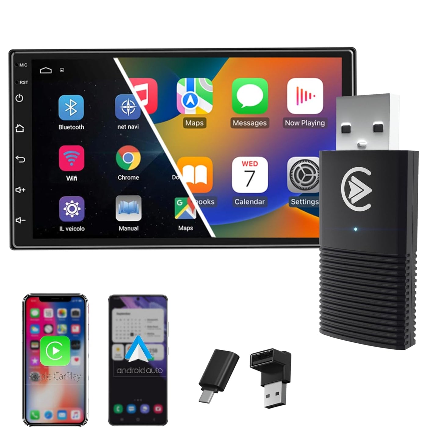 NextG | Wireless Carplay and Android Auto Adapter 2-in-1
