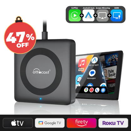 Ottocast Tbox UHD Android 13 CarPlay AI Box with HD Output