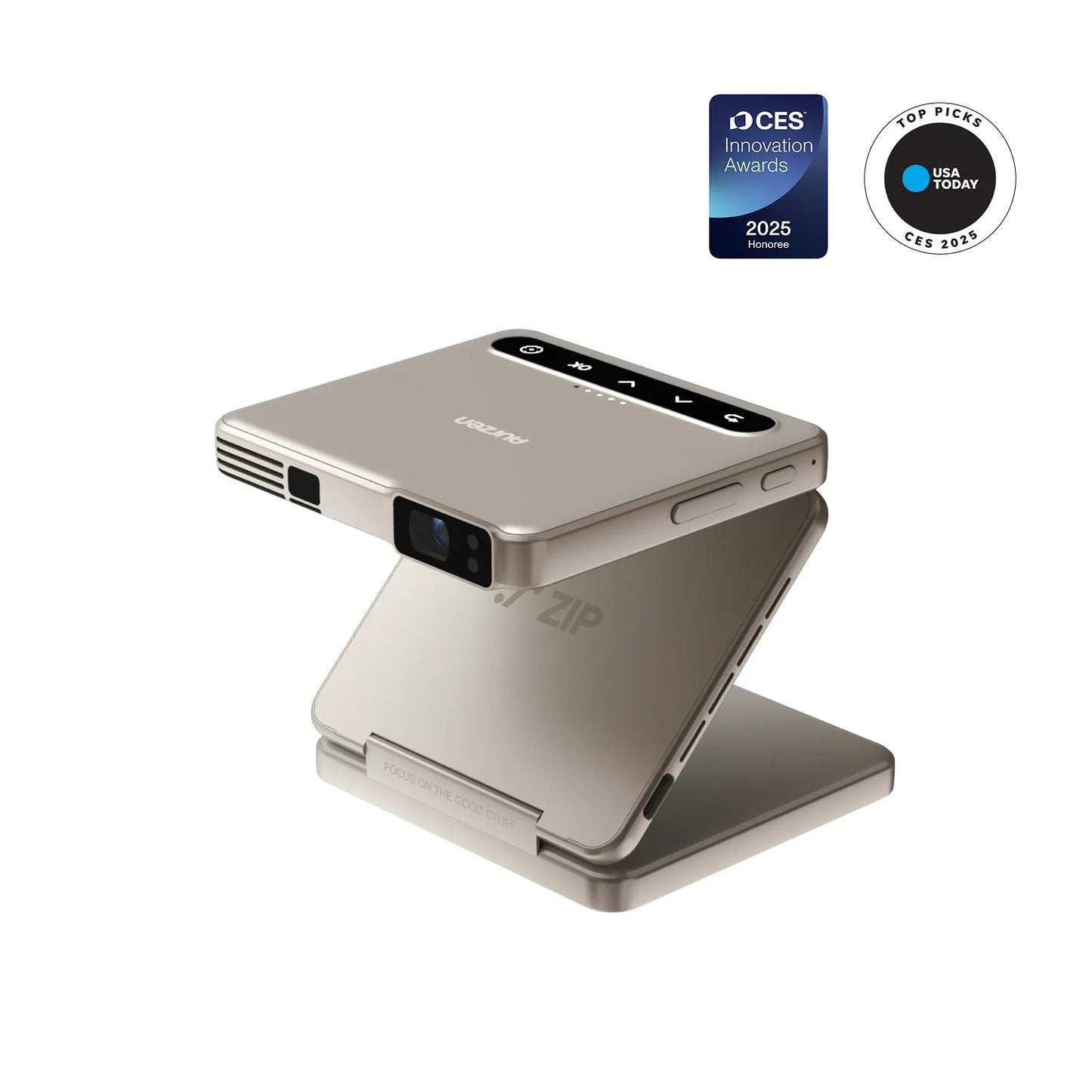Aur-zen ZIP Tri-Fold Portable Mini Projector