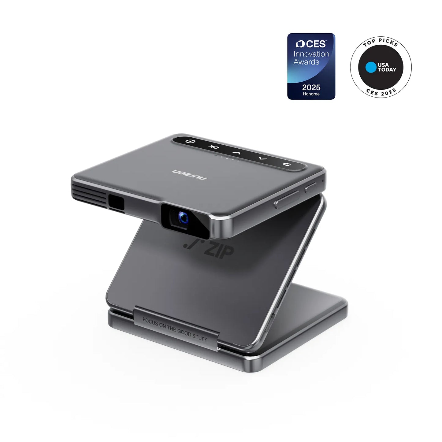 Aur-zen ZIP Tri-Fold Portable Mini Projector