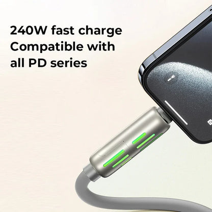 4-IN-1 RGB FAST CHARGING CABLE, Compatible with all Devices